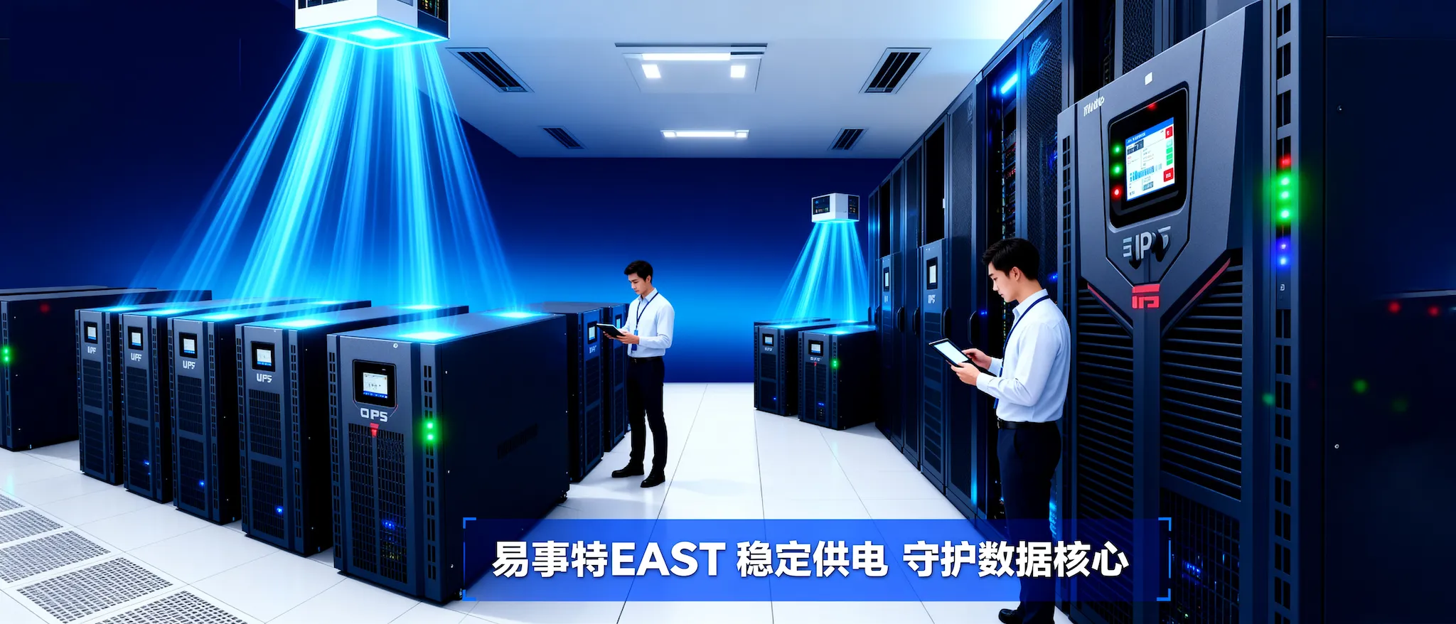 天诚腾达 - 易事特UPS产品与服务宣传图