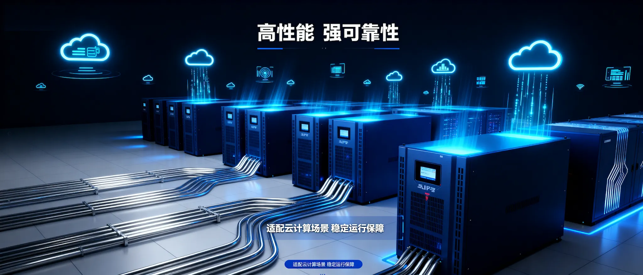 天诚腾达 - 易事特UPS产品与服务宣传图